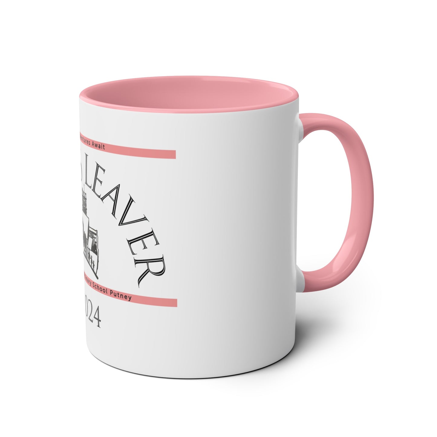 School Leaver Pink Two-Tone Coffee Mugs, 11oz