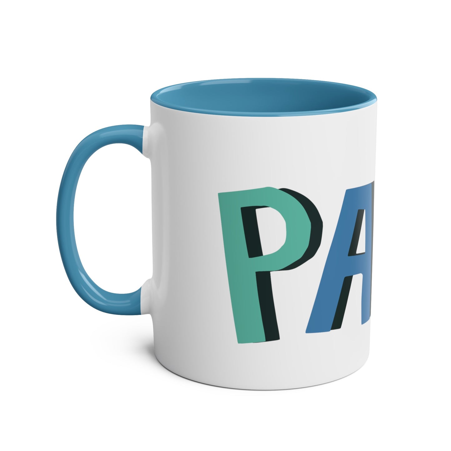 Papa Two-Tone Coffee Mugs, 11oz