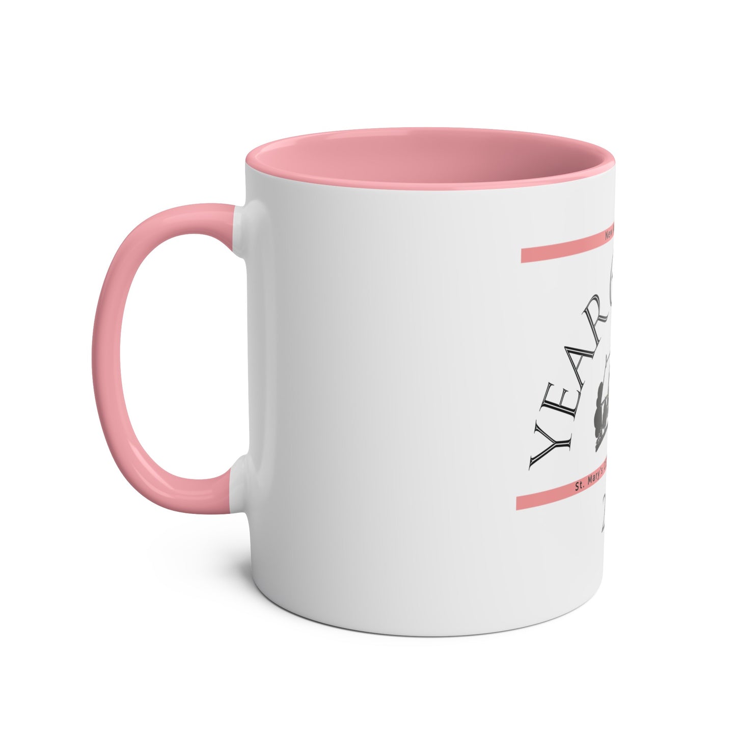 School Leaver Pink Two-Tone Coffee Mugs, 11oz