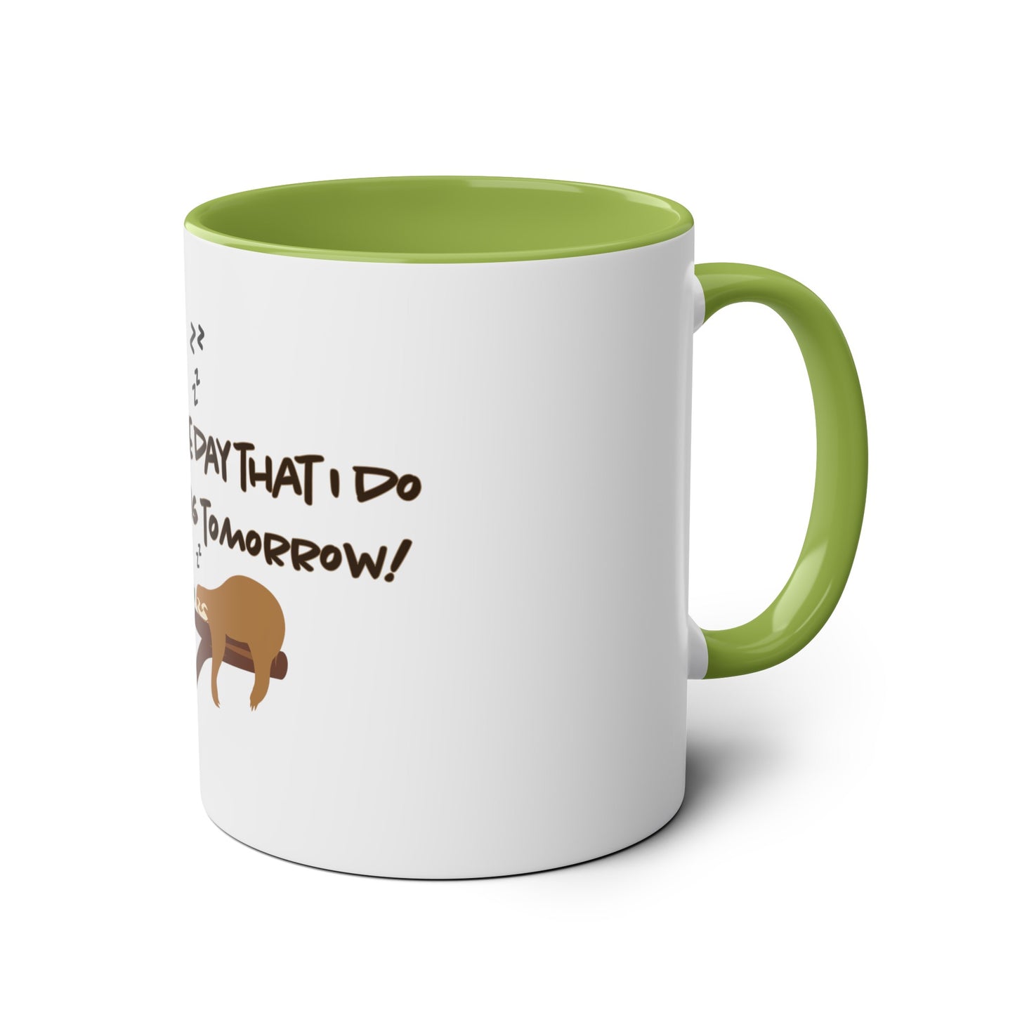 Tomorrow Two-Tone Coffee Mugs, 11oz