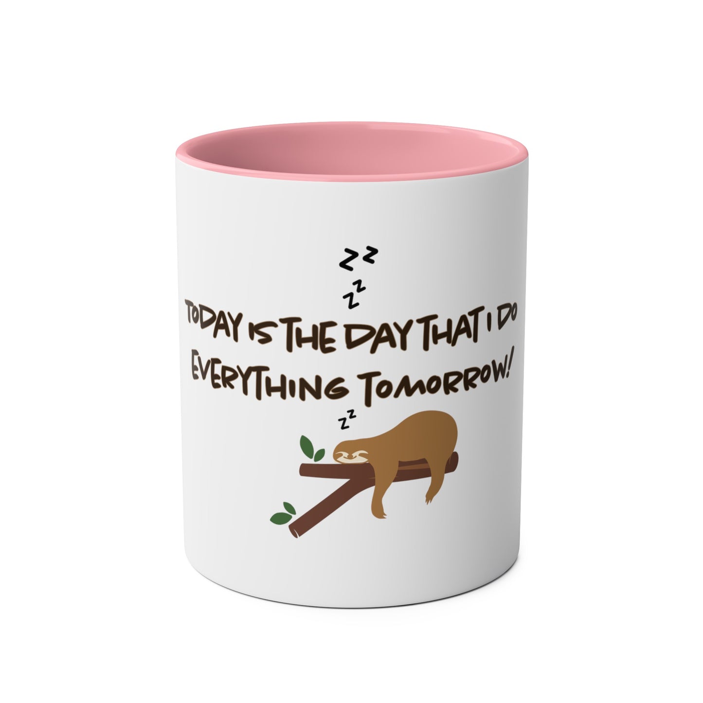 Tomorrow Two-Tone Coffee Mugs, 11oz