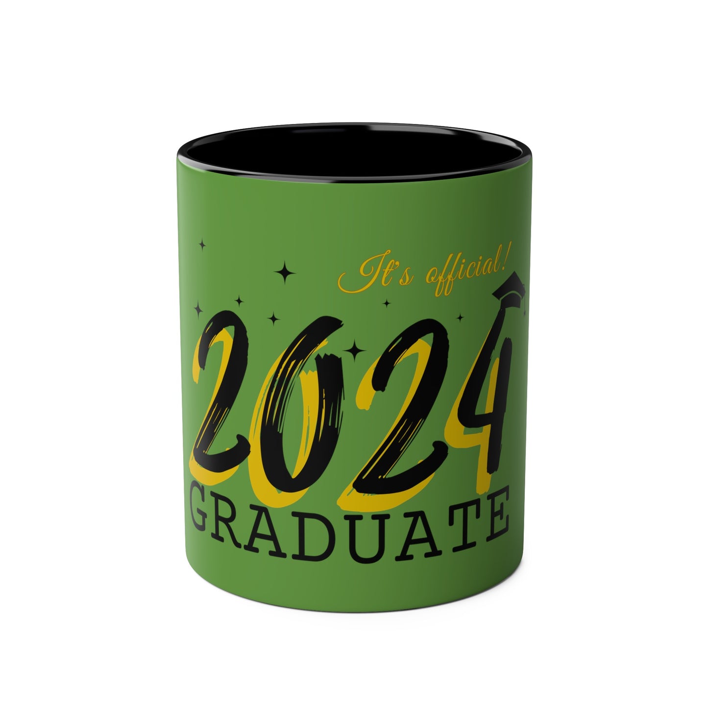 Graduate 2024 Two-Tone Coffee Mugs, 11oz