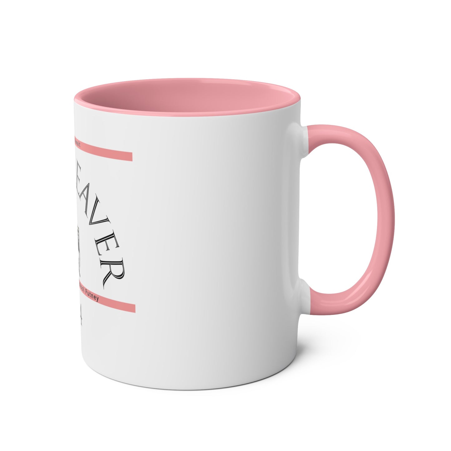 School Leaver Pink Two-Tone Coffee Mugs, 11oz