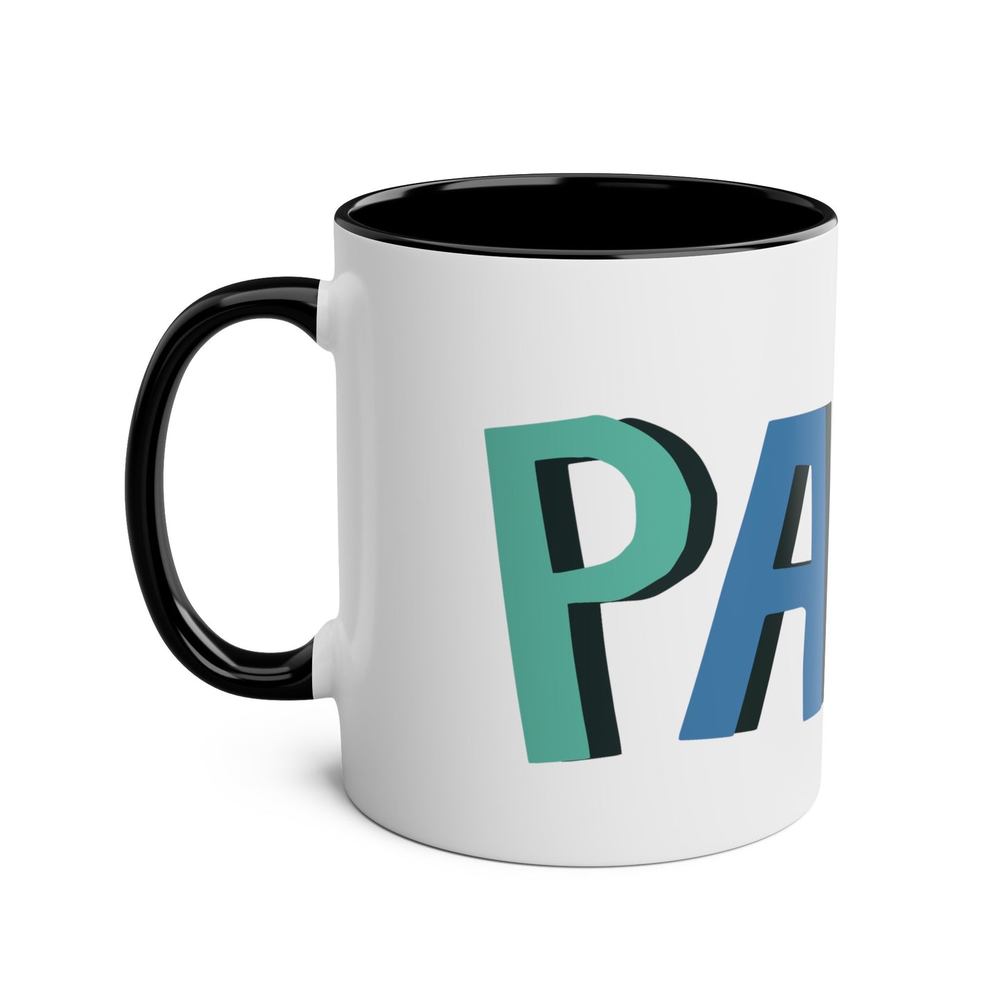 Papa Two-Tone Coffee Mugs, 11oz