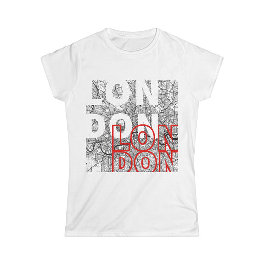 London Map Women's Softstyle Tee