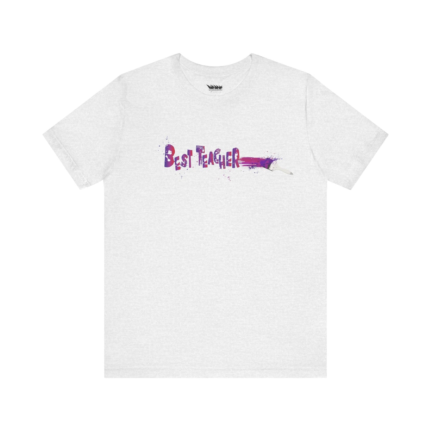 Best Teacher Paintbrush Unisex Jersey Short Sleeve Tee