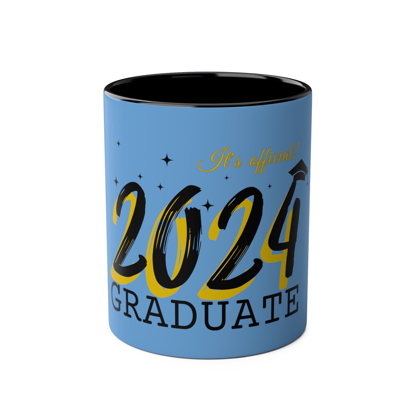 Graduate 2024 Two-Tone Coffee Mugs, 11oz