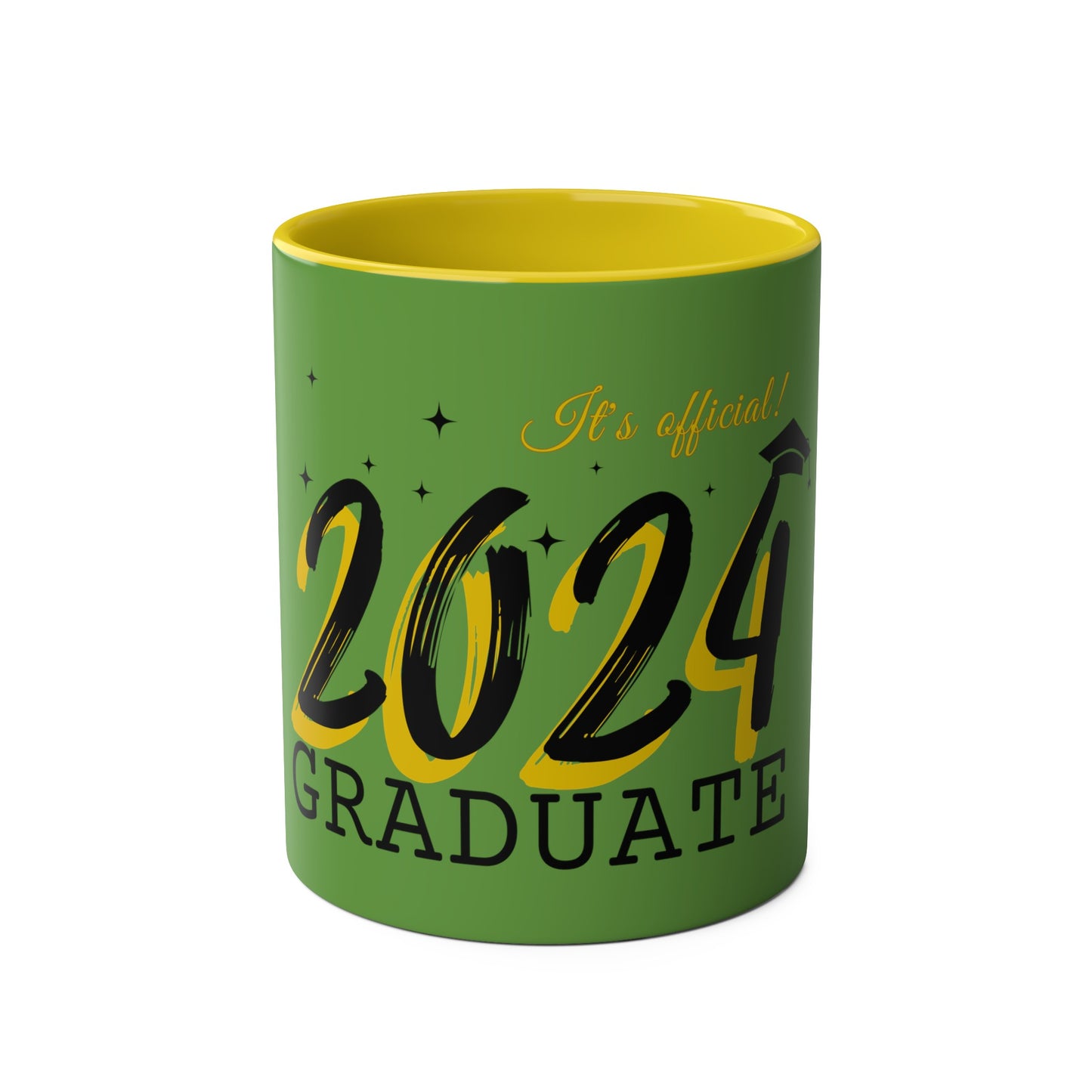 Graduate 2024 Two-Tone Coffee Mugs, 11oz