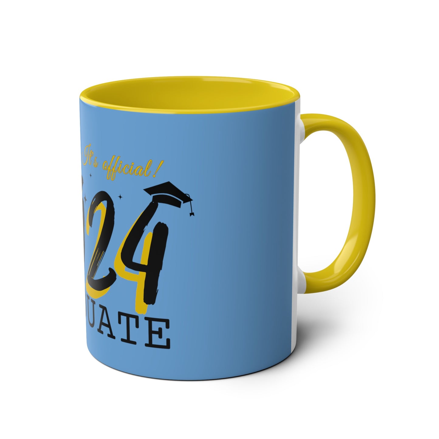 Graduate 2024 Two-Tone Coffee Mugs, 11oz