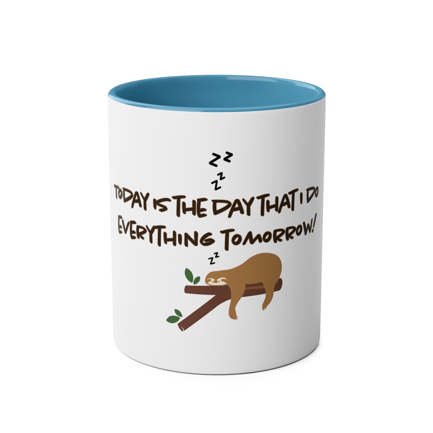 Tomorrow Two-Tone Coffee Mugs, 11oz