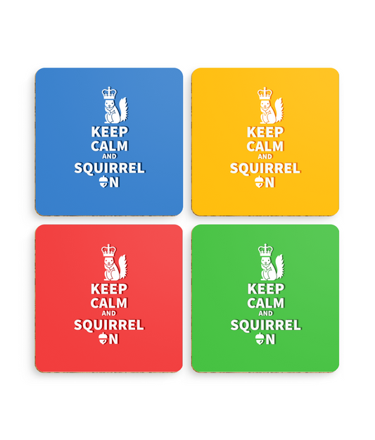 Pack of 4 Coasters Royal Squirrel