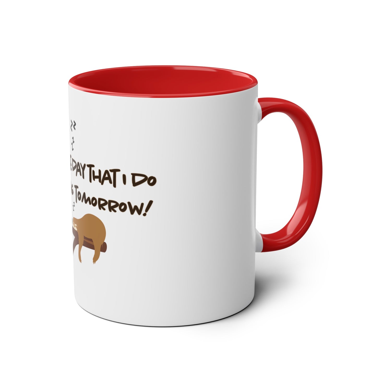 Tomorrow Two-Tone Coffee Mugs, 11oz