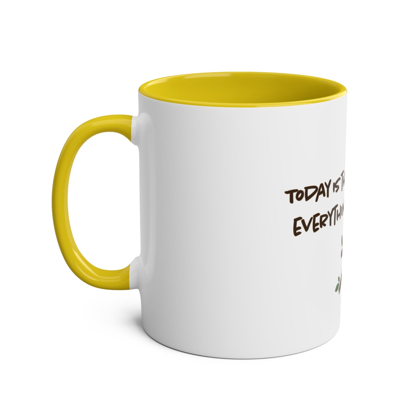 Tomorrow Two-Tone Coffee Mugs, 11oz