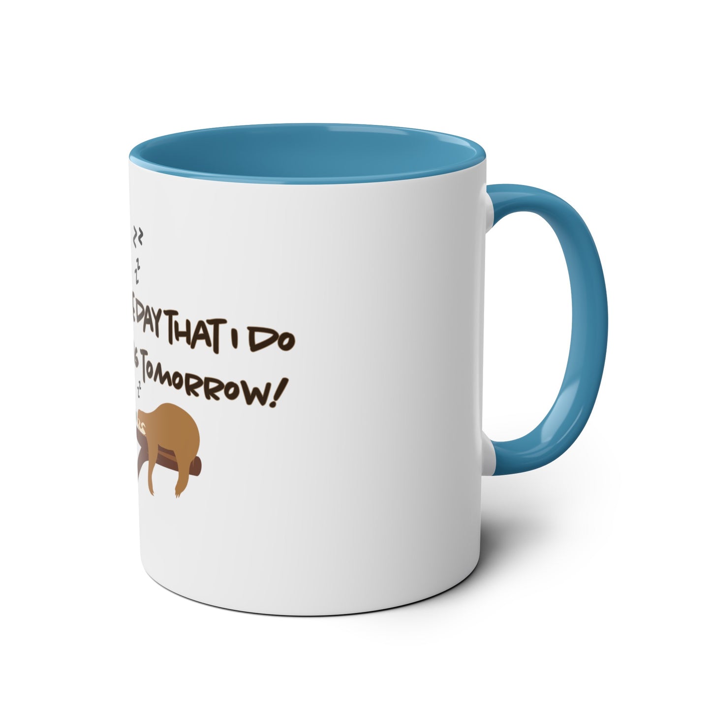 Tomorrow Two-Tone Coffee Mugs, 11oz