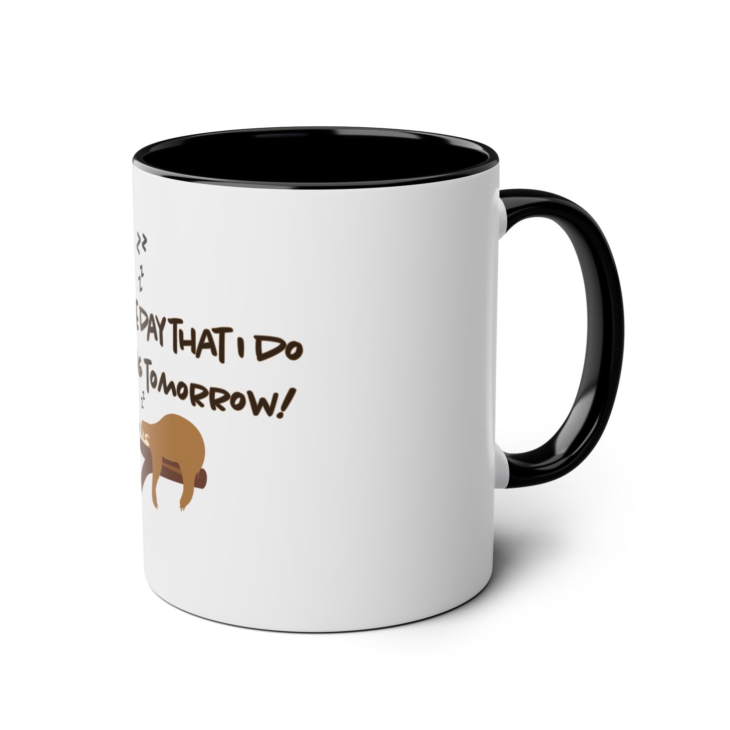 Tomorrow Two-Tone Coffee Mugs, 11oz