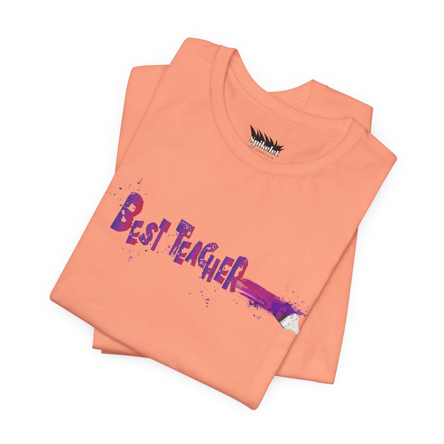 Best Teacher Paintbrush Unisex Jersey Short Sleeve Tee