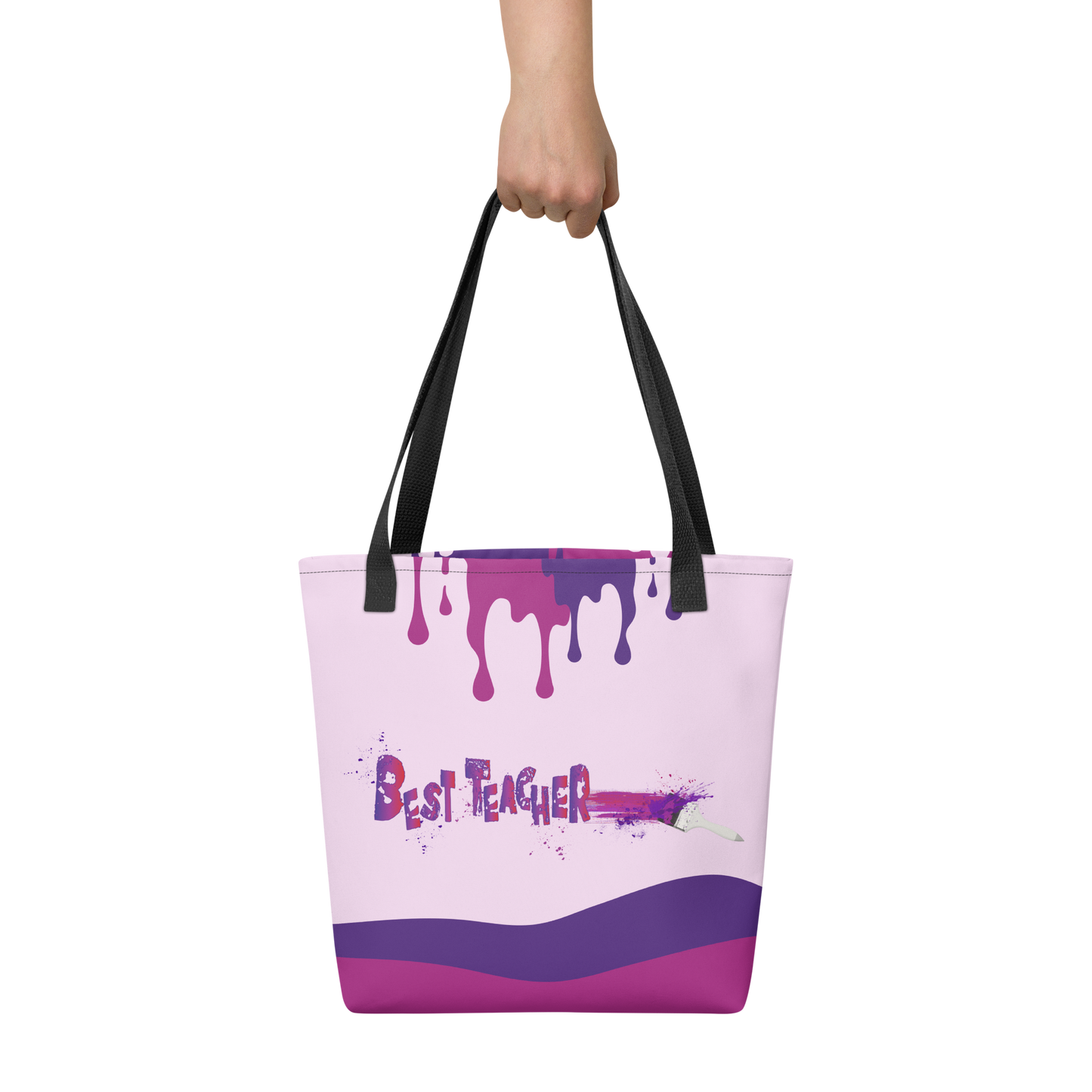 Best Teacher Paintbrush Tote bag