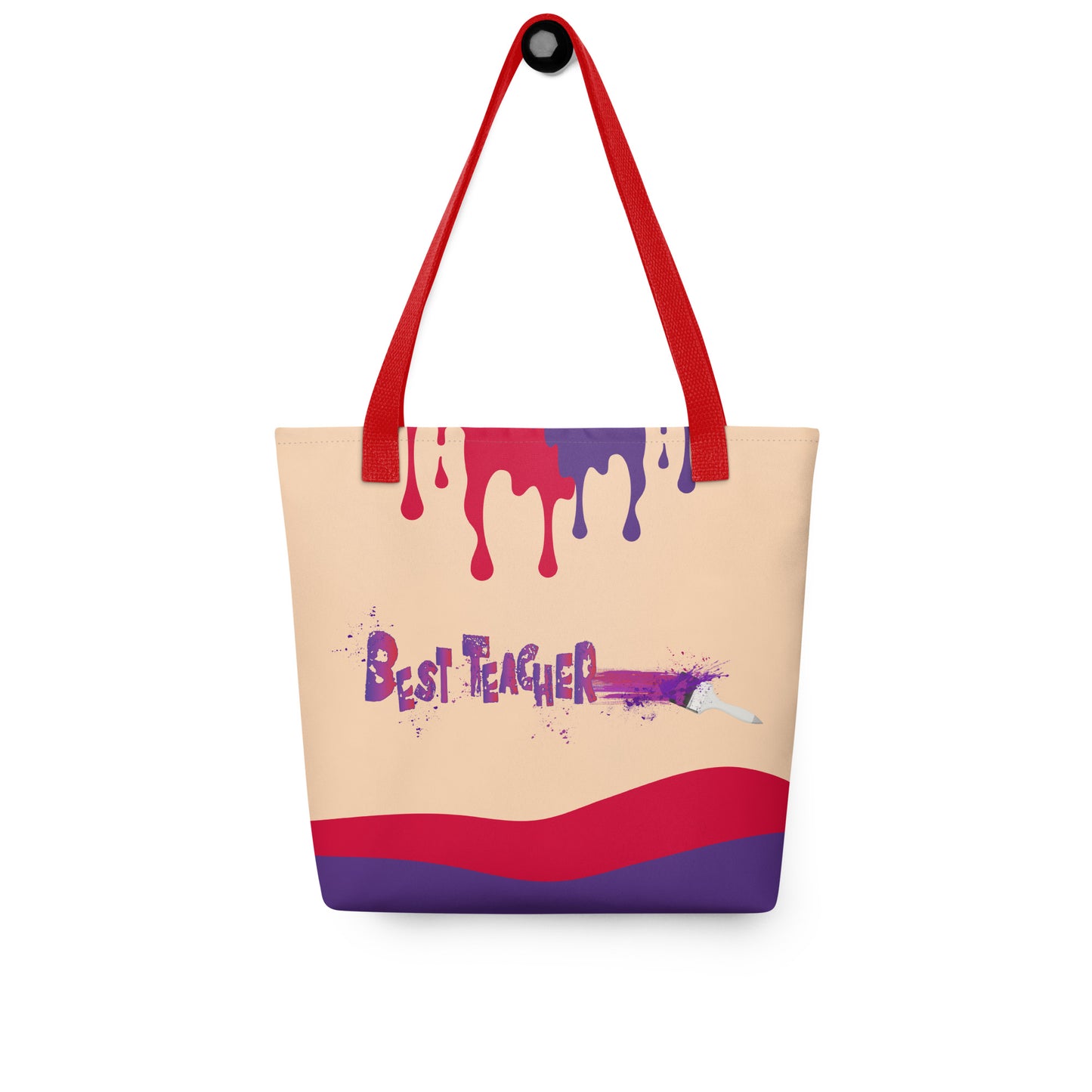 Best Teacher Paintbrush Tote bag