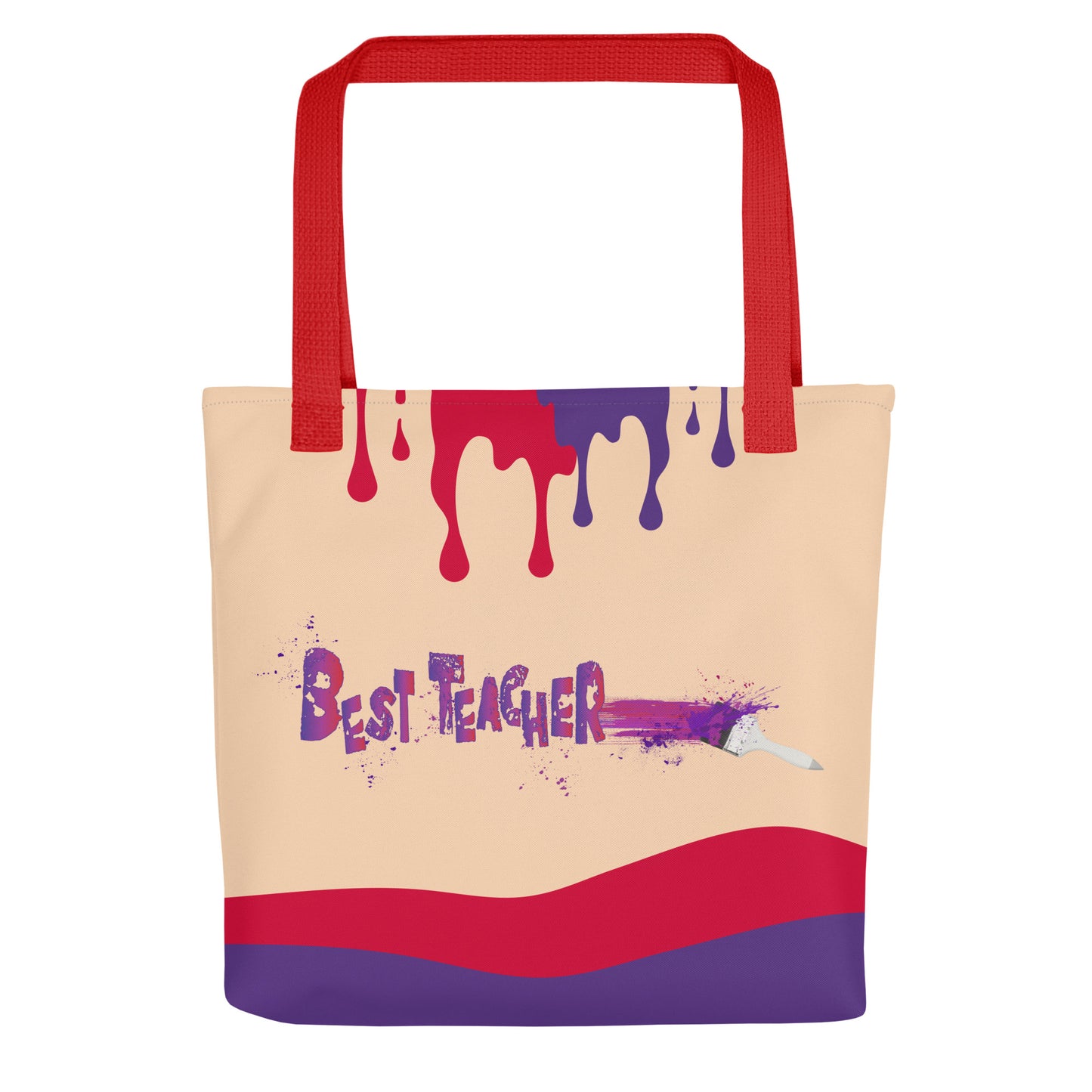 Best Teacher Paintbrush Tote bag