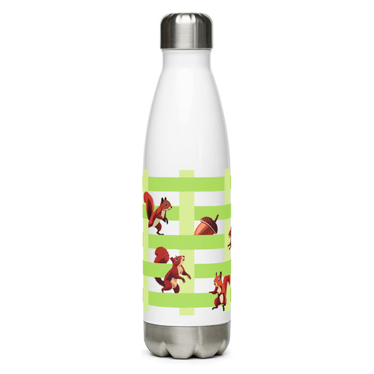 Playing Squirrel Stainless steel water bottle